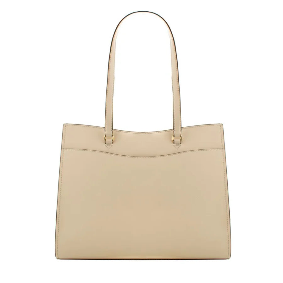 Michael Kors Beige Leather Tote Bag