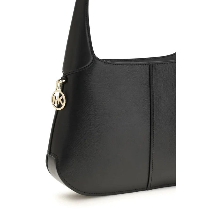 Michael Kors Black Calf Leather Bos Taurus Shoulder Bag