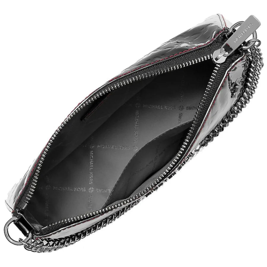 Michael Kors Black Canvas Clutch Bag