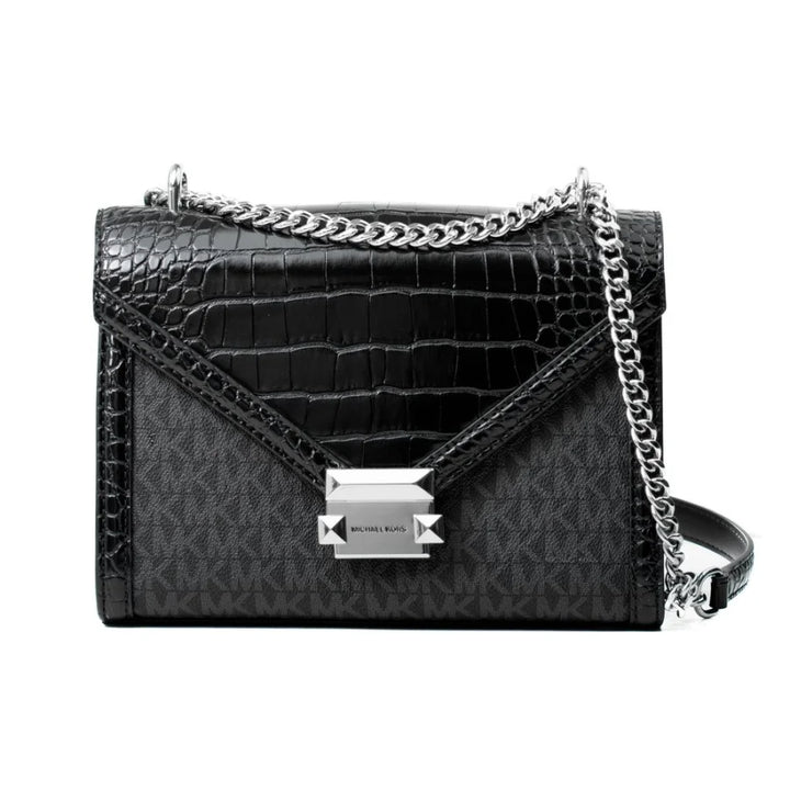 Michael Kors Black Canvas Crossbody Bag