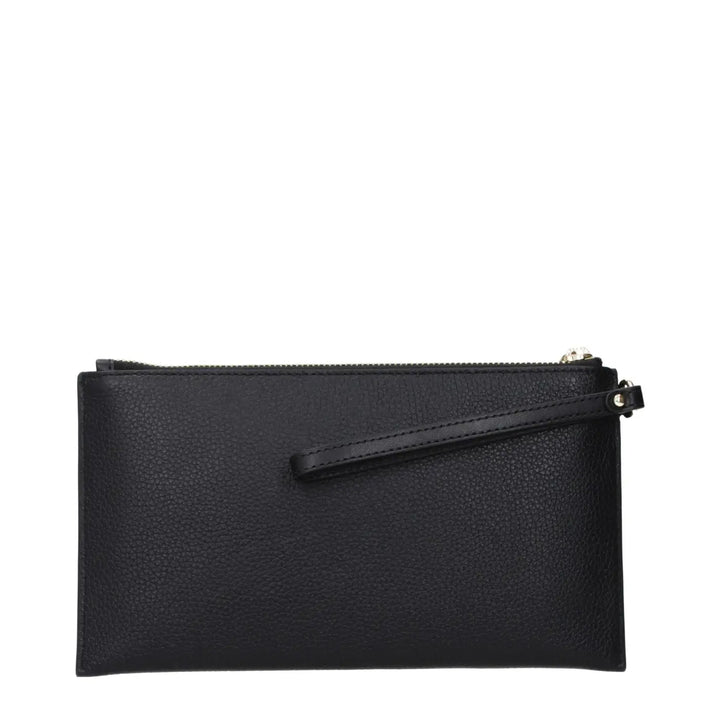 Michael Kors Black Leather Clutch Bag