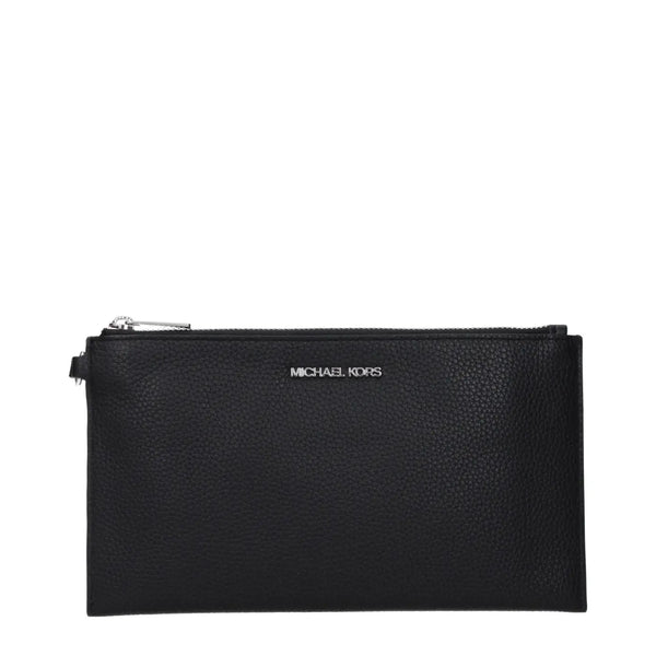 Michael Kors - Black Leather Clutch Bag