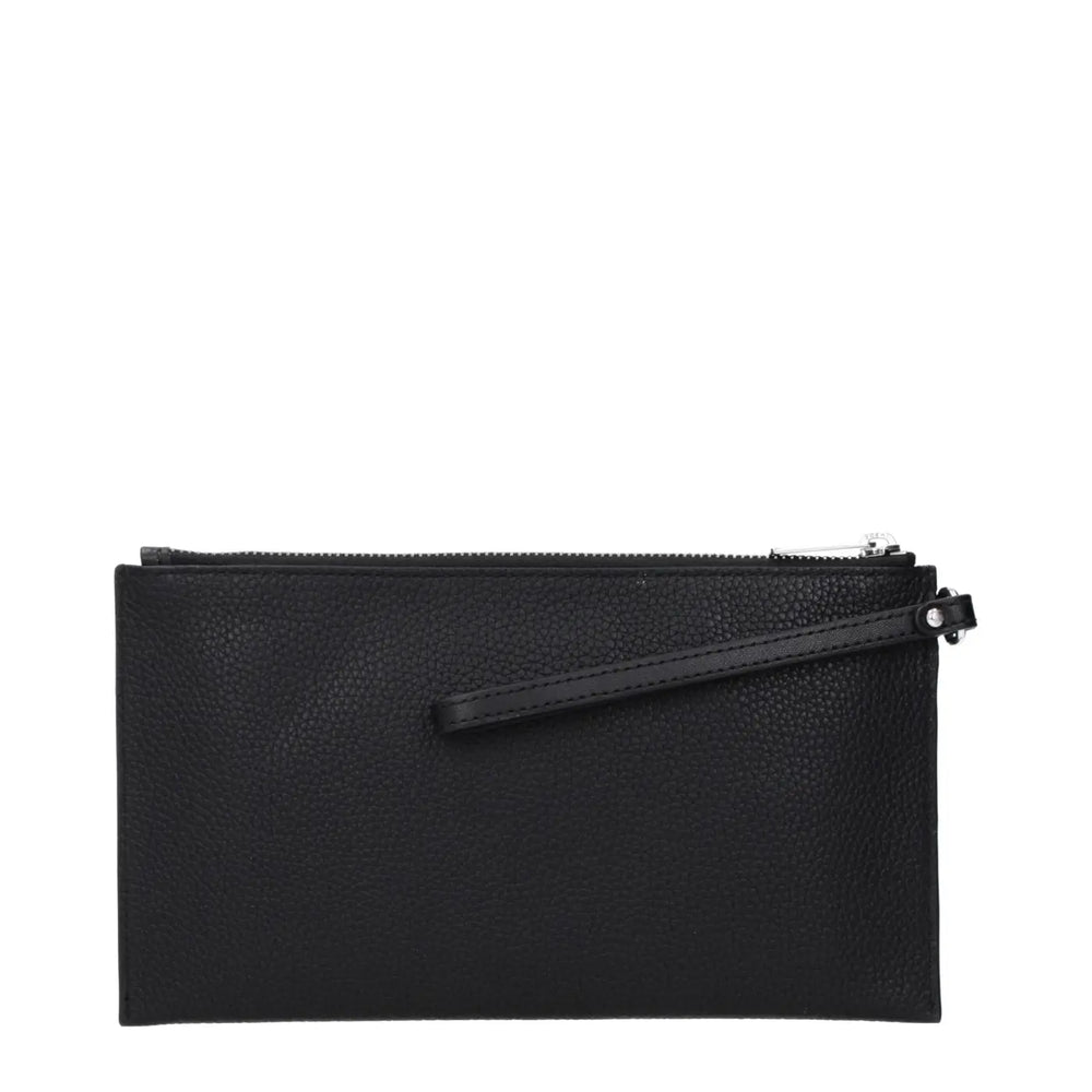 Michael Kors - Black Leather Clutch Bag