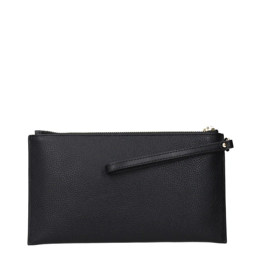 Michael Kors Black Leather Clutch Bag