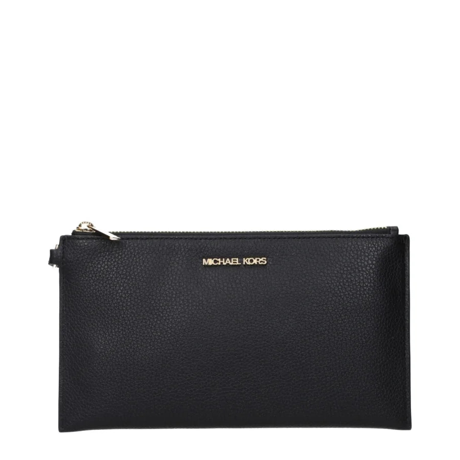 Michael Kors Black Leather Clutch Bag