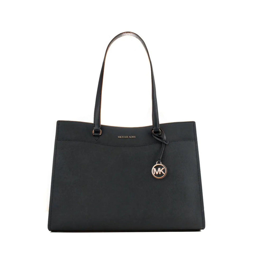 Michael Kors Black Leather Tote Bag