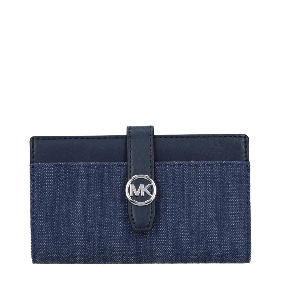 Michael Kors Blue Fabric Wallet