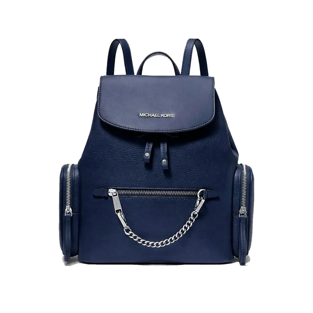 Michael Kors Blue Fur Backpack