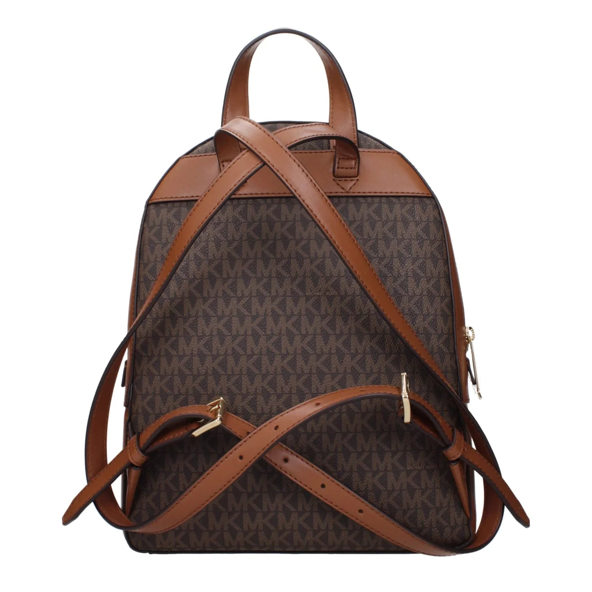 Michael Kors Brown Backpack with Logo and Adjustable Straps