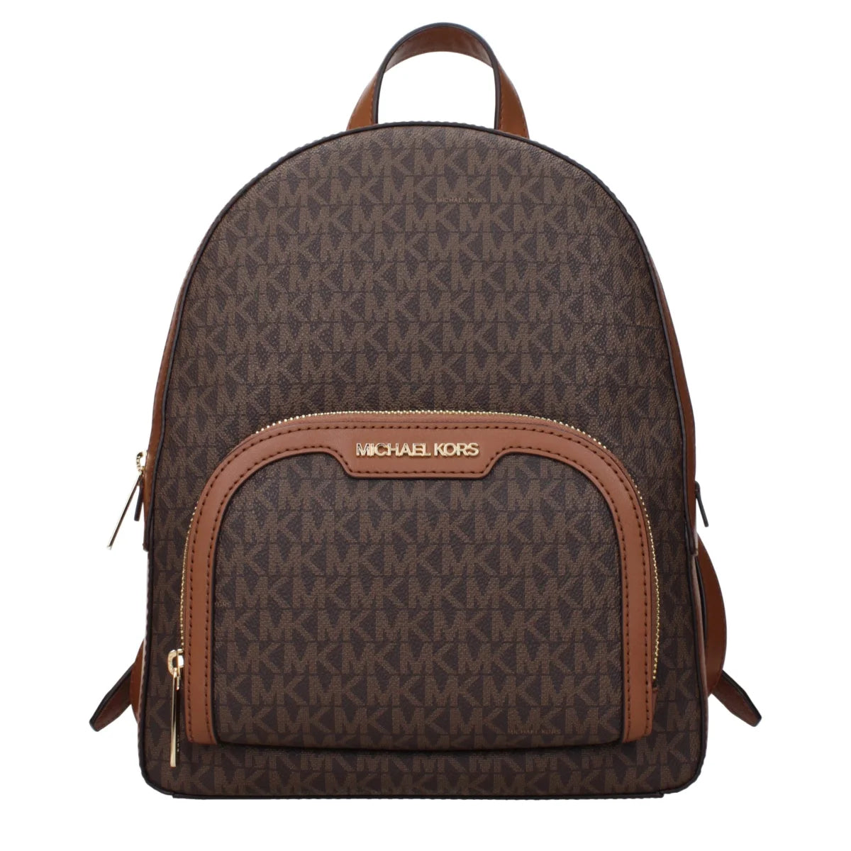 Michael Kors Brown Backpack with Logo and Adjustable Straps