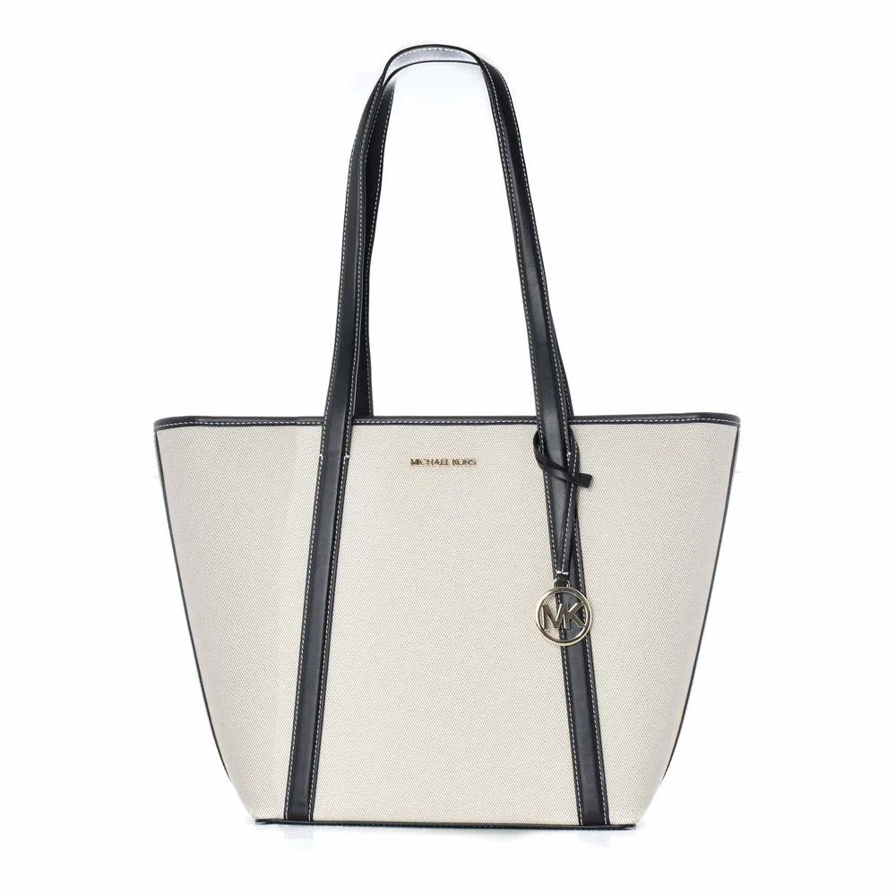 Michael Kors Canvas Bag White 29x28x12cm Chic Designer Style
