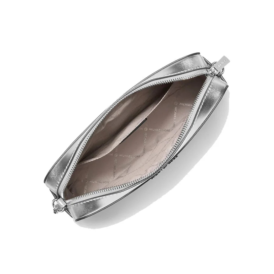 Michael Kors Gray Canvas Crossbody Bag