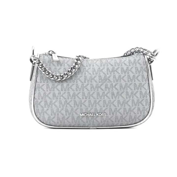 Michael Kors Gray Canvas Shoulder Bag
