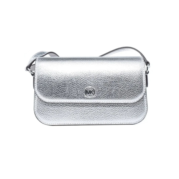 Michael Kors Gray Leather Shoulder Bag