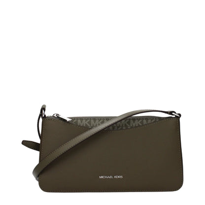 Michael Kors Green Fabric Crossbody Bag