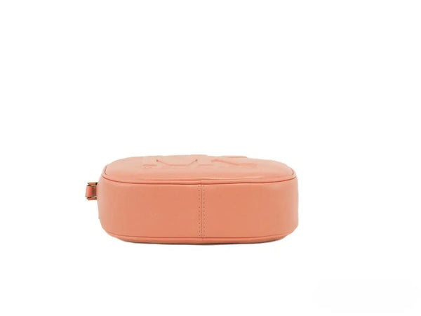 Michael Kors - Jet Set Travel Medium Sherbert Leather Oval Camera Crossbody Bag