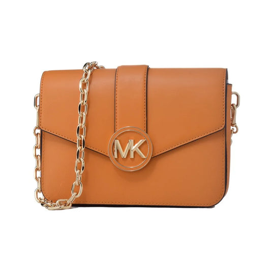 Michael Kors Leather Handbag Orange 23x5x17cm