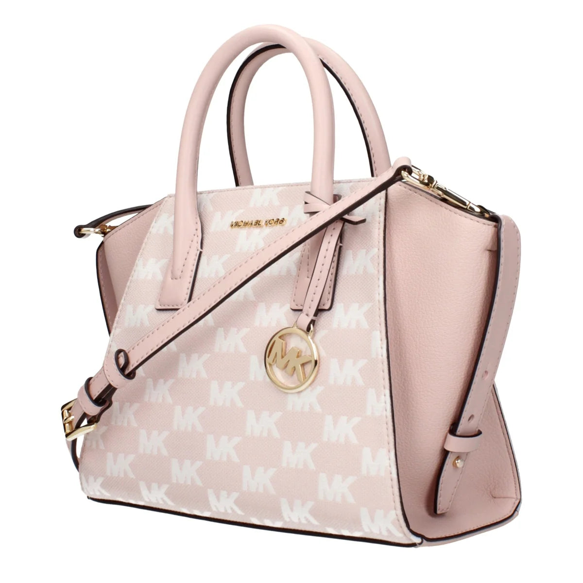 Michael Kors Pink Handbag with Adjustable Removable Shoulder Strap