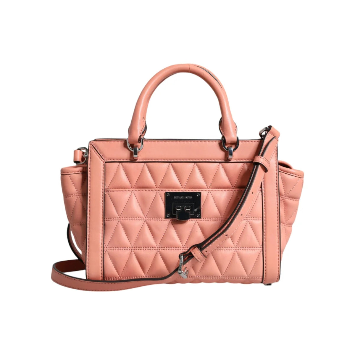 Michael Kors Vivianne Messenger Diamond Quilted Leather Bag
