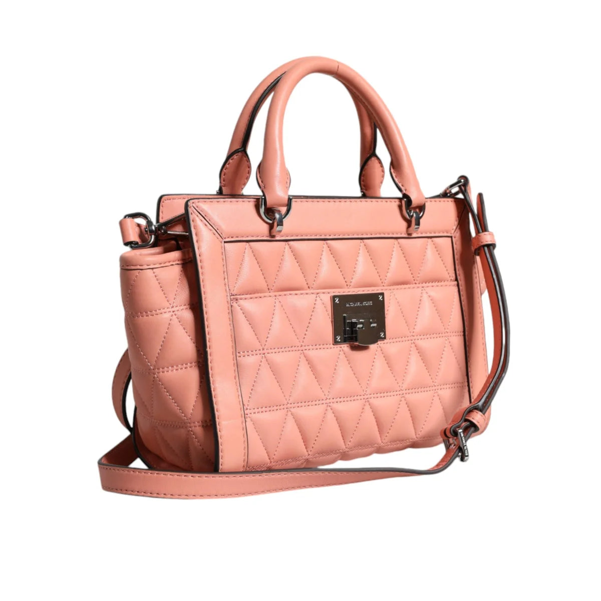Michael Kors Vivianne Messenger Diamond Quilted Leather Bag