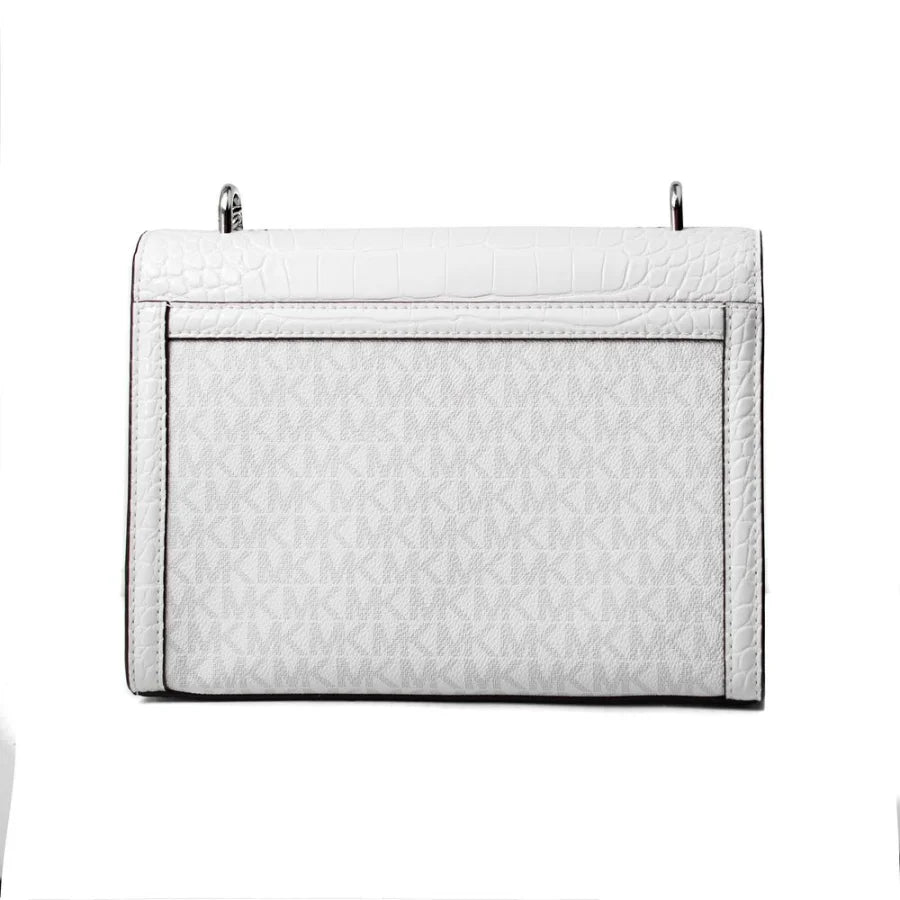 Michael Kors - White Canvas Crossbody Bag