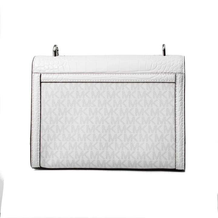 Michael Kors White Canvas Crossbody Bag