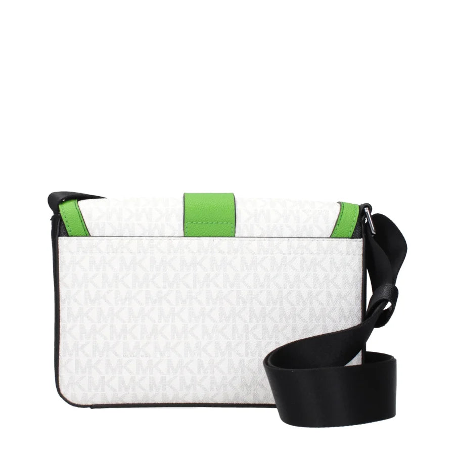 Michael Kors White Fabric Crossbody Bag
