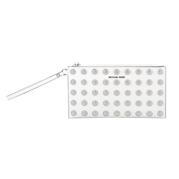 Michael Kors - White Leather Clutch Bag