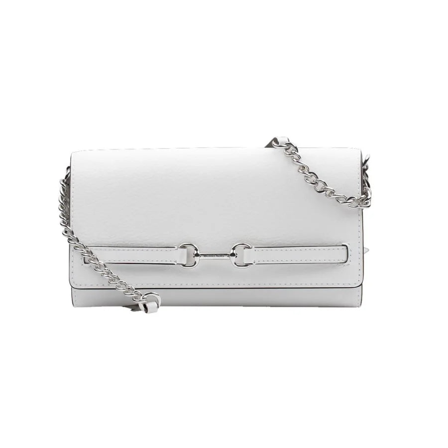 Michael Kors White Leather Crossbody Bag