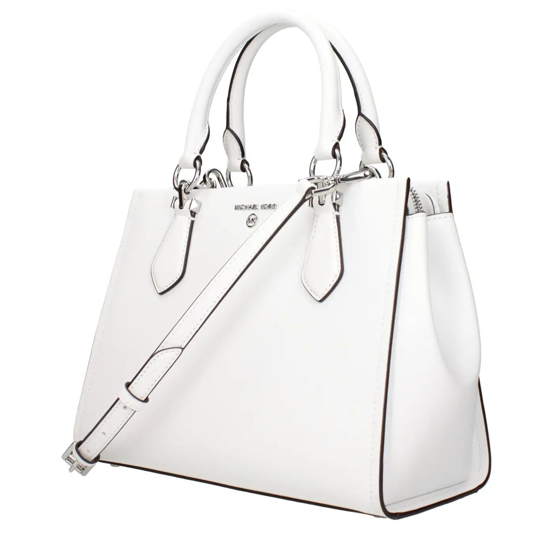 Michael Kors White Leather Handbag