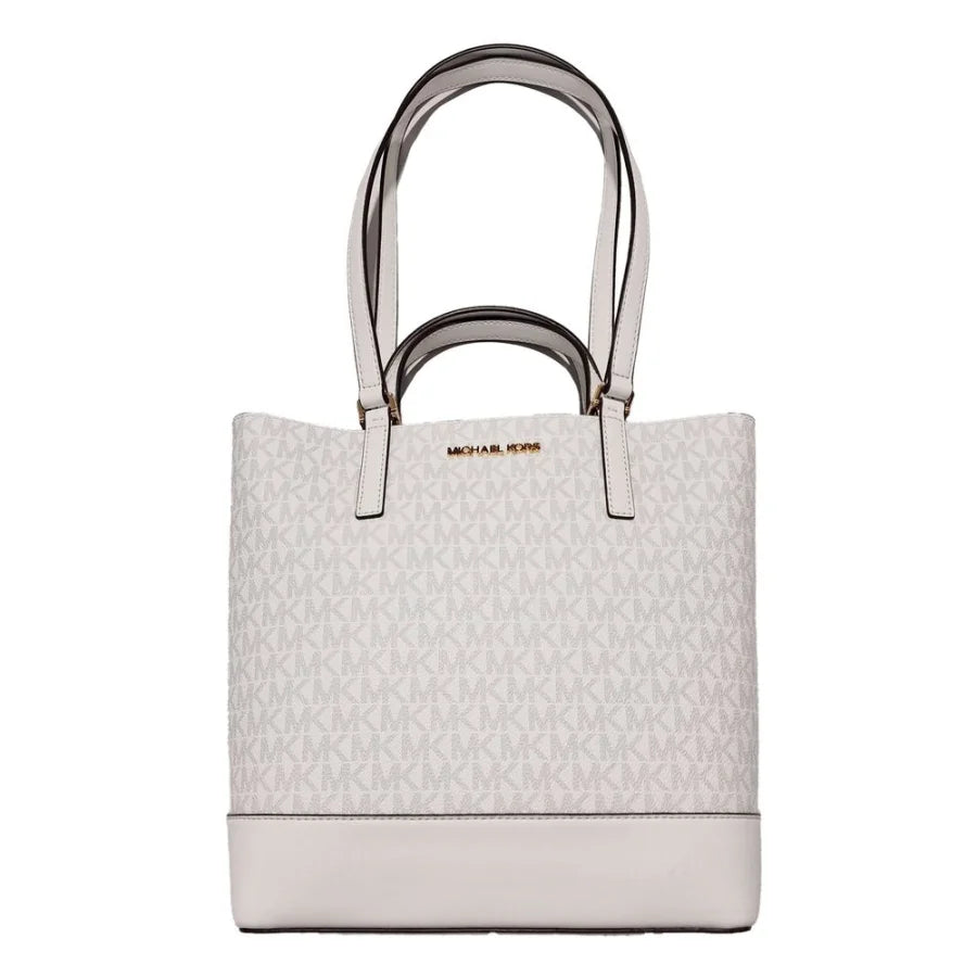 Michael Kors White Leather Tote Bag
