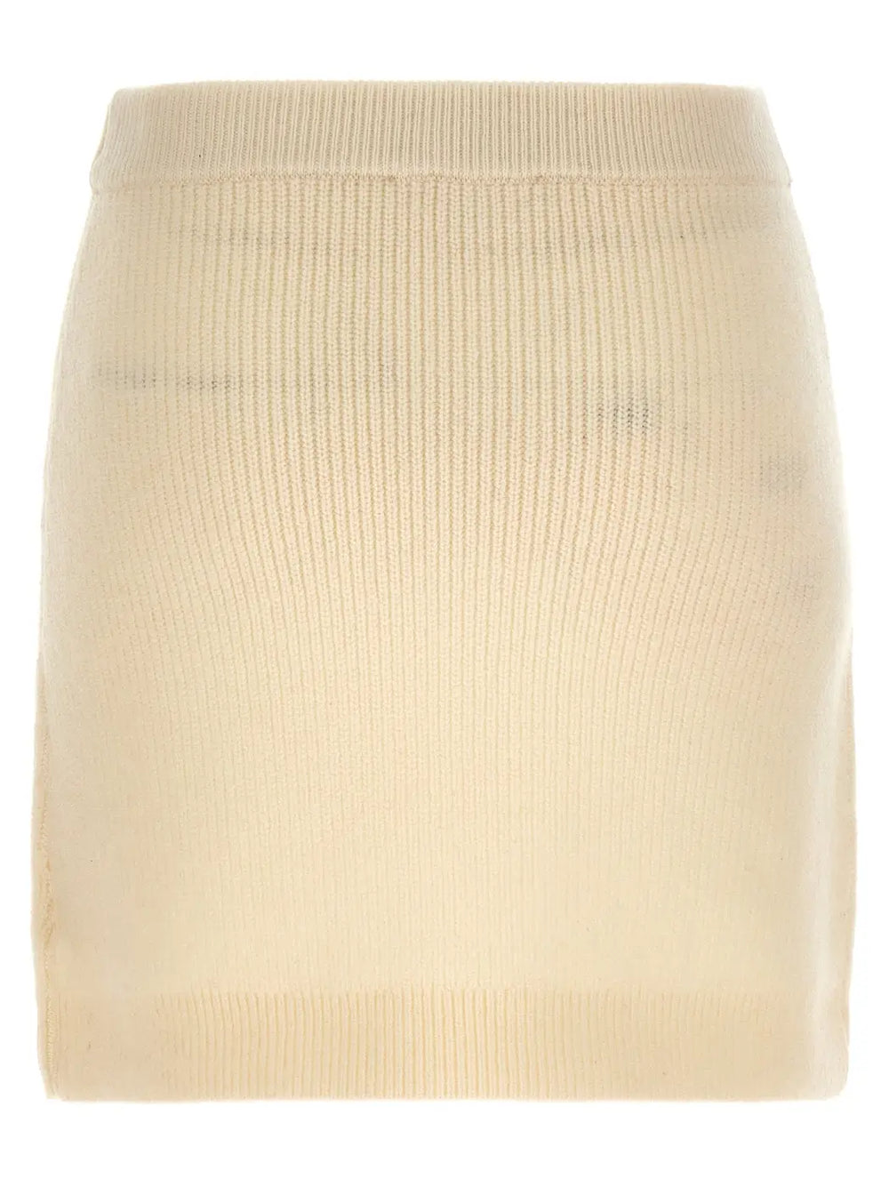 Michael Kors White Wool Long Skirt