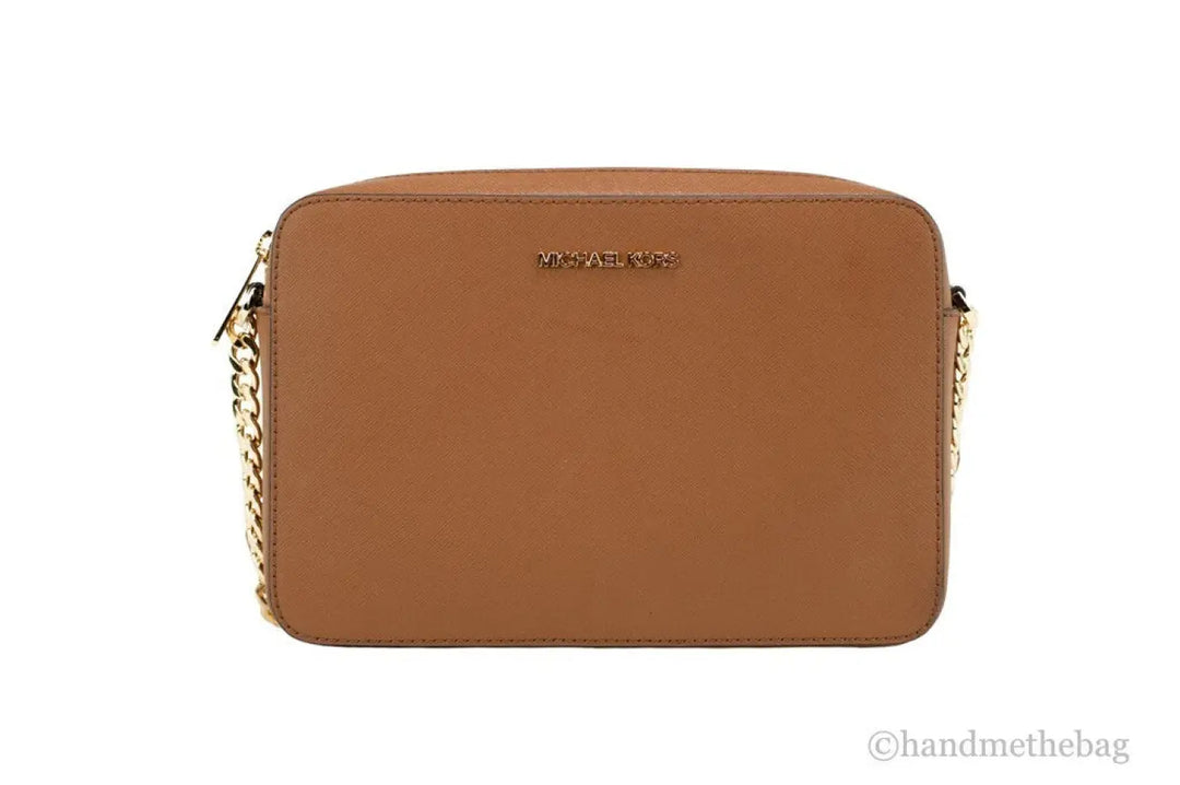 Michael Kors Women’S Zipper Closure Saffiano Leather Crossbody Bag