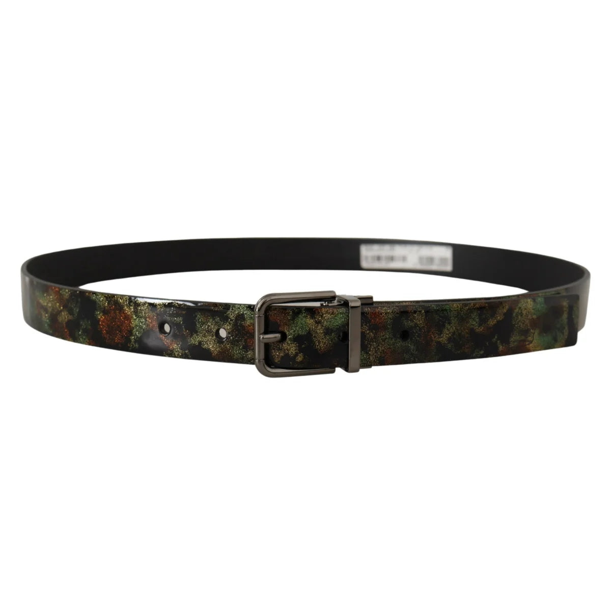 Military Green Gabbana Dress Belt by Dolce & Eye Catching Buckle
