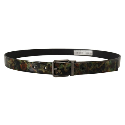 Military Green Gabbana Dress Belt by Dolce & Eye Catching Buckle