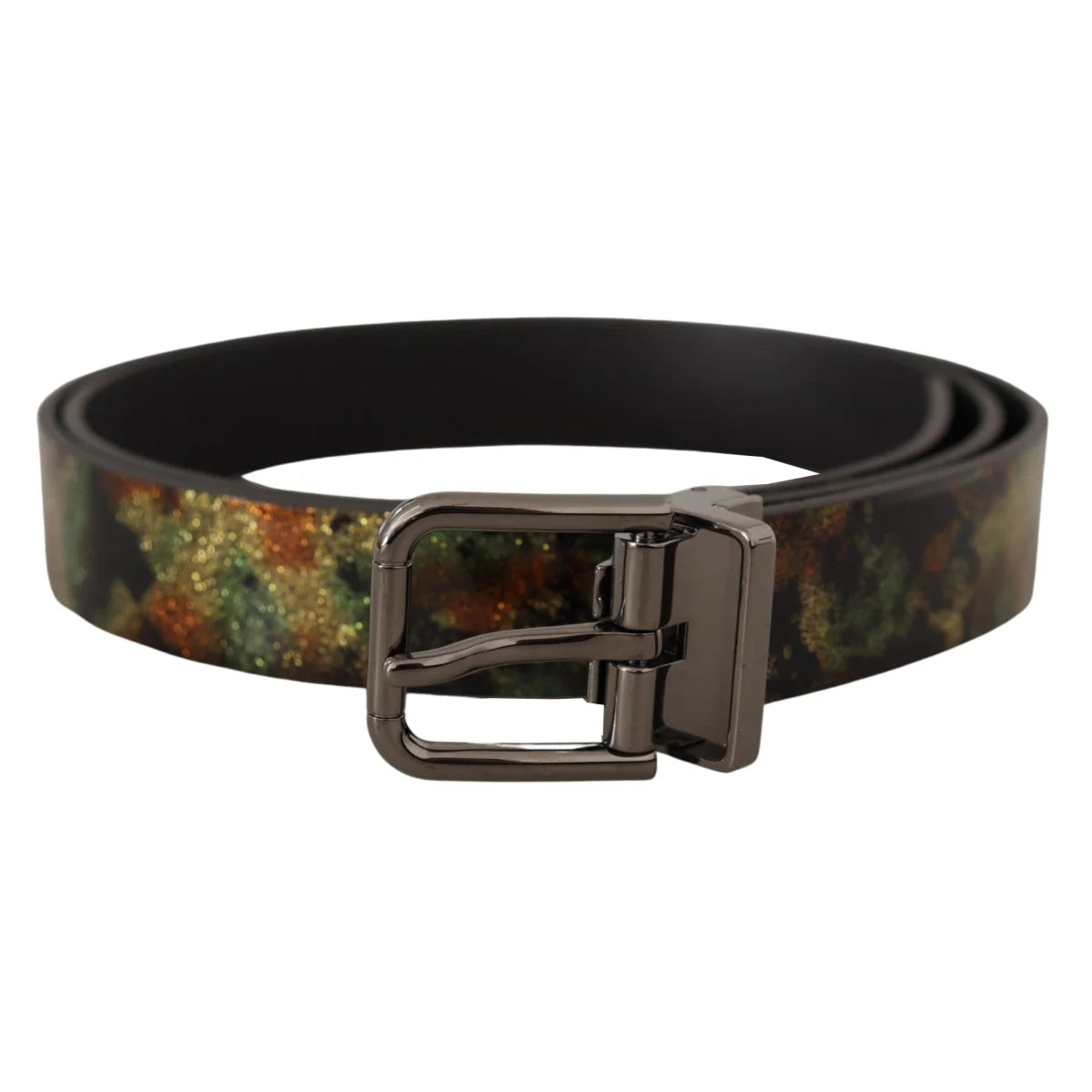 Military Green Gabbana Dress Belt by Dolce & Eye Catching Buckle