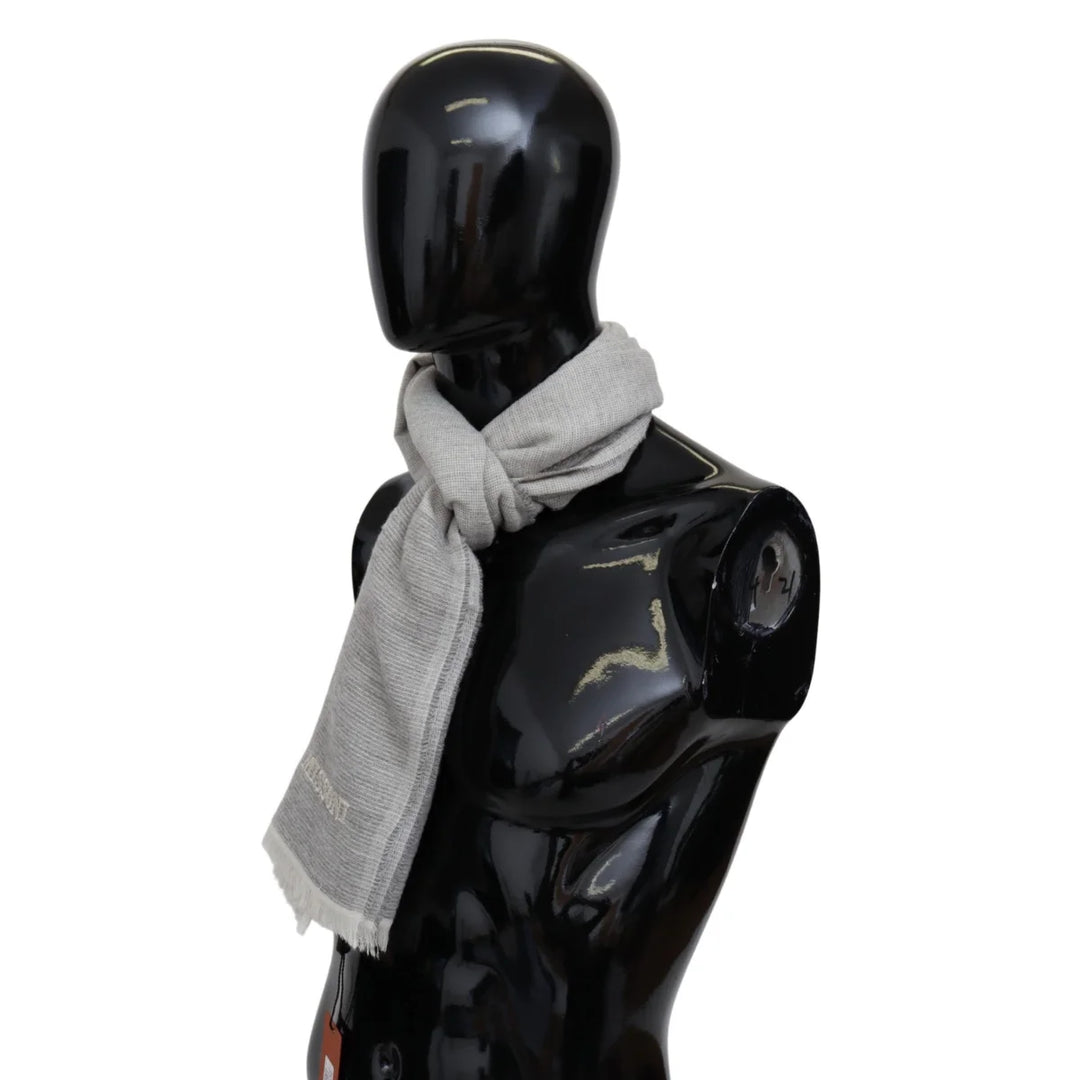 Missoni Beige 100% Wool Unisex Neck Wrap Scarf