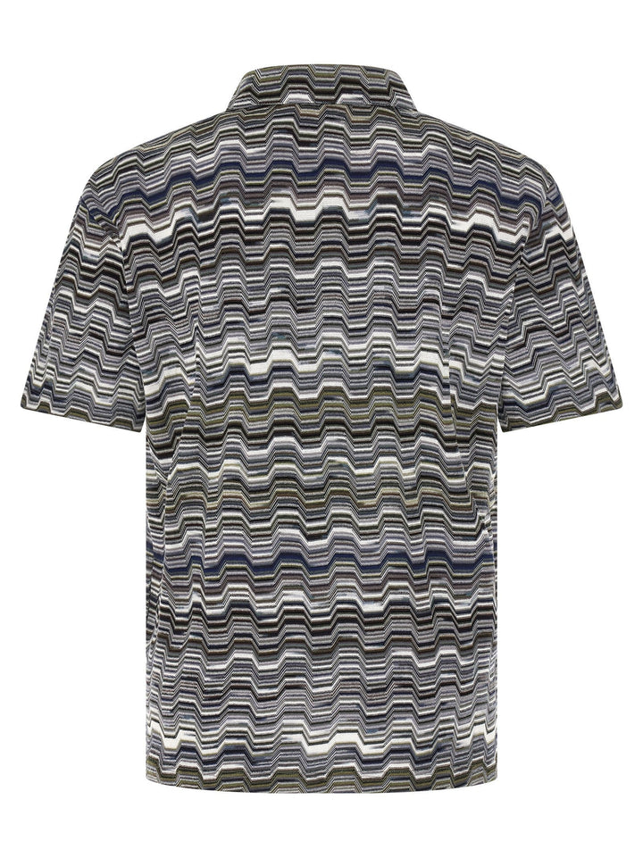 Missoni Bicolor Cotton Polo Shirt