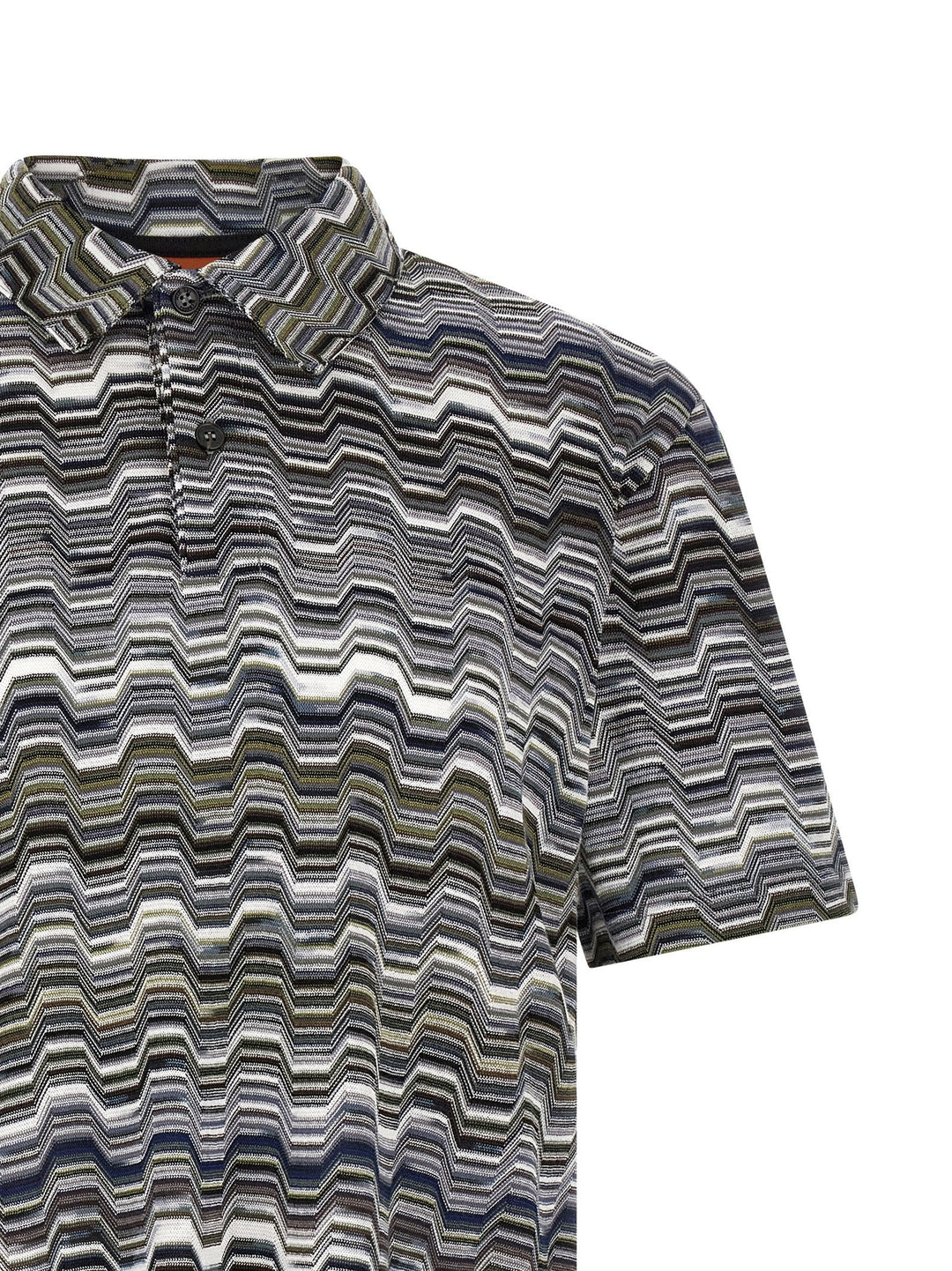 Missoni Bicolor Cotton Polo Shirt