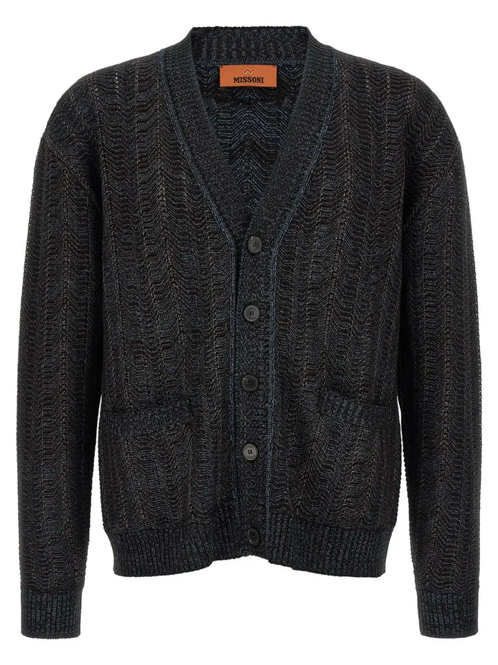 Missoni Blue Viscose Cardigan