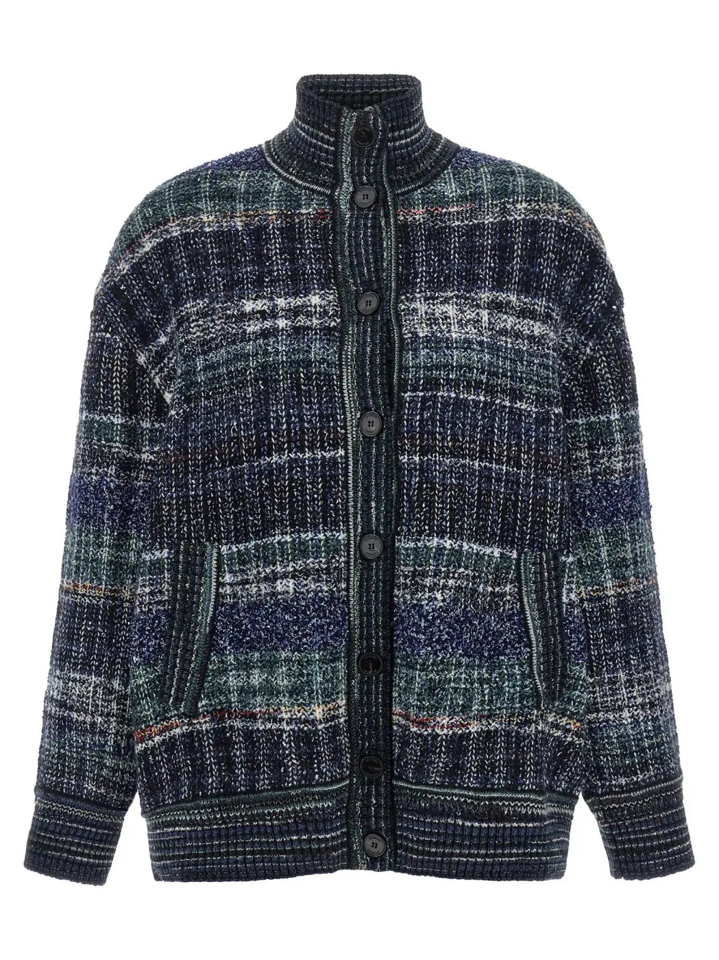 Missoni Blue Wool Cardigan