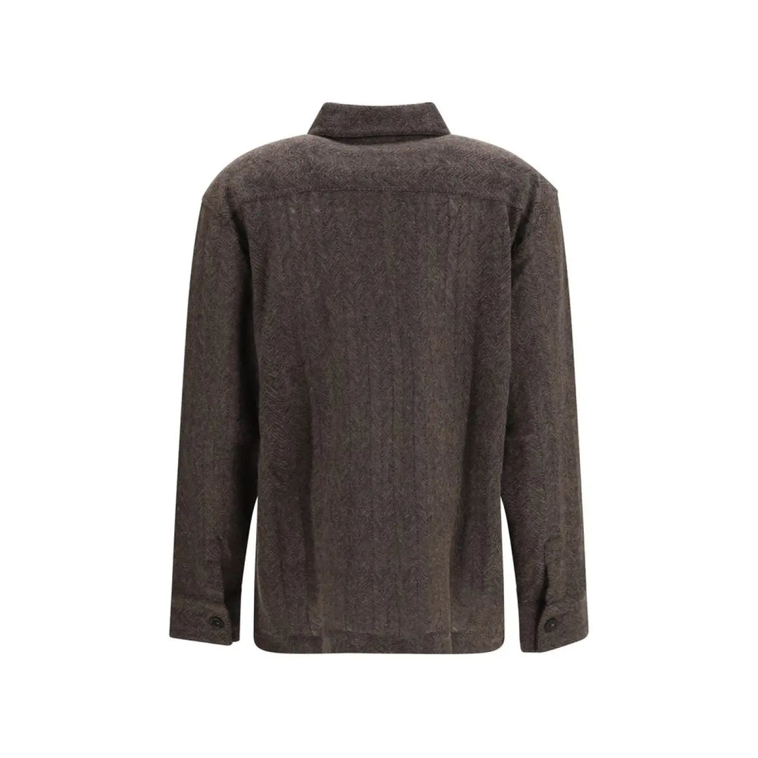 Missoni Brown Cashmere Dress Shirt
