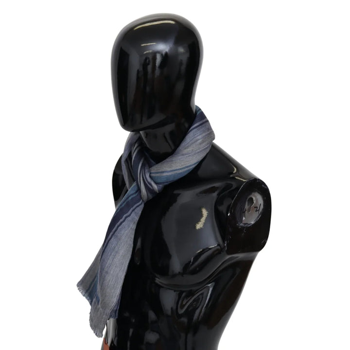 Missoni Multicolor Wool Striped Unisex Neck Wrap Shawl