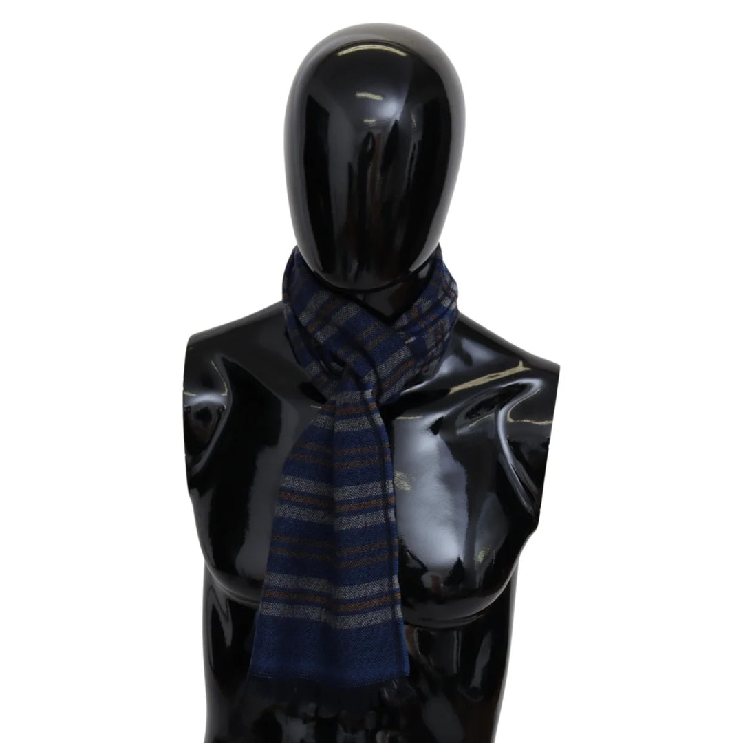 Missoni Multicolor Wool Striped Unisex Neck Wrap Shawl