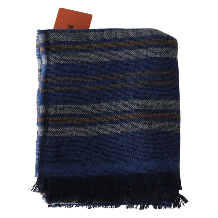 Missoni Multicolor Wool Striped Unisex Neck Wrap Shawl
