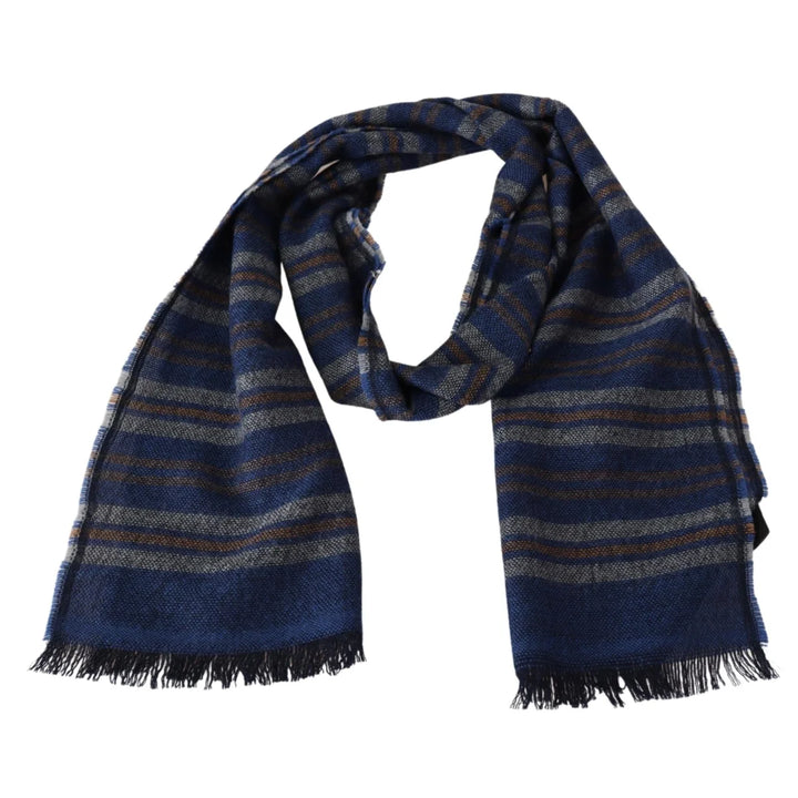 Missoni Multicolor Wool Striped Unisex Neck Wrap Shawl