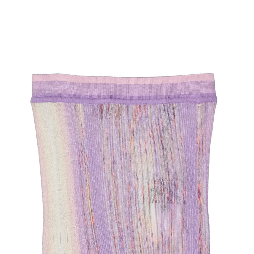 Missoni Purple Cotton Long Skirt
