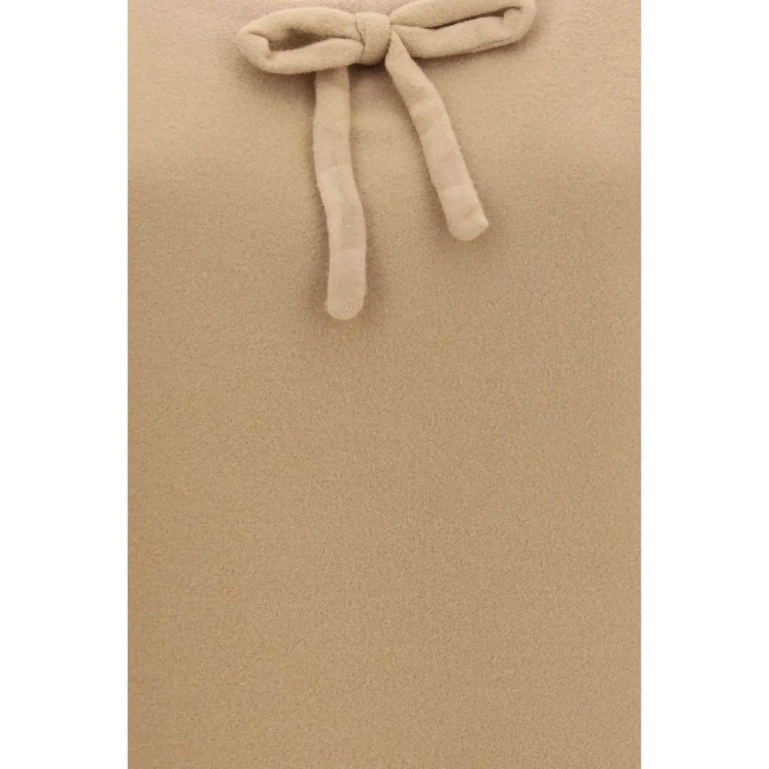 Miu Beige Wool Oves Aries Casual Dress