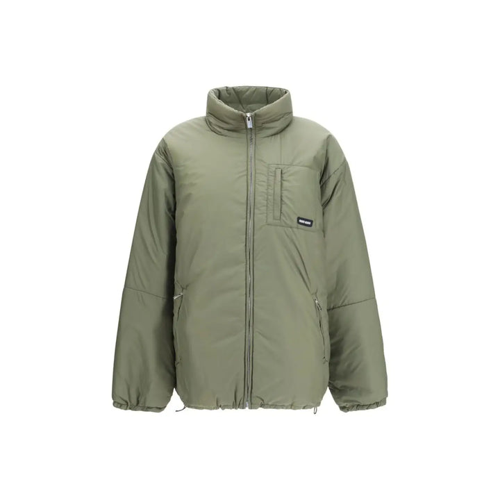 Miu Bicolor Recycled Polyester Full-length Jacket