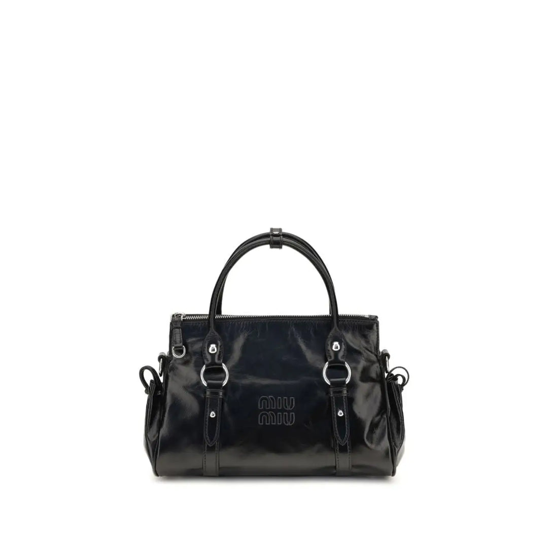 Women’s Miu Black Calf Leather Bos Taurus Handbag